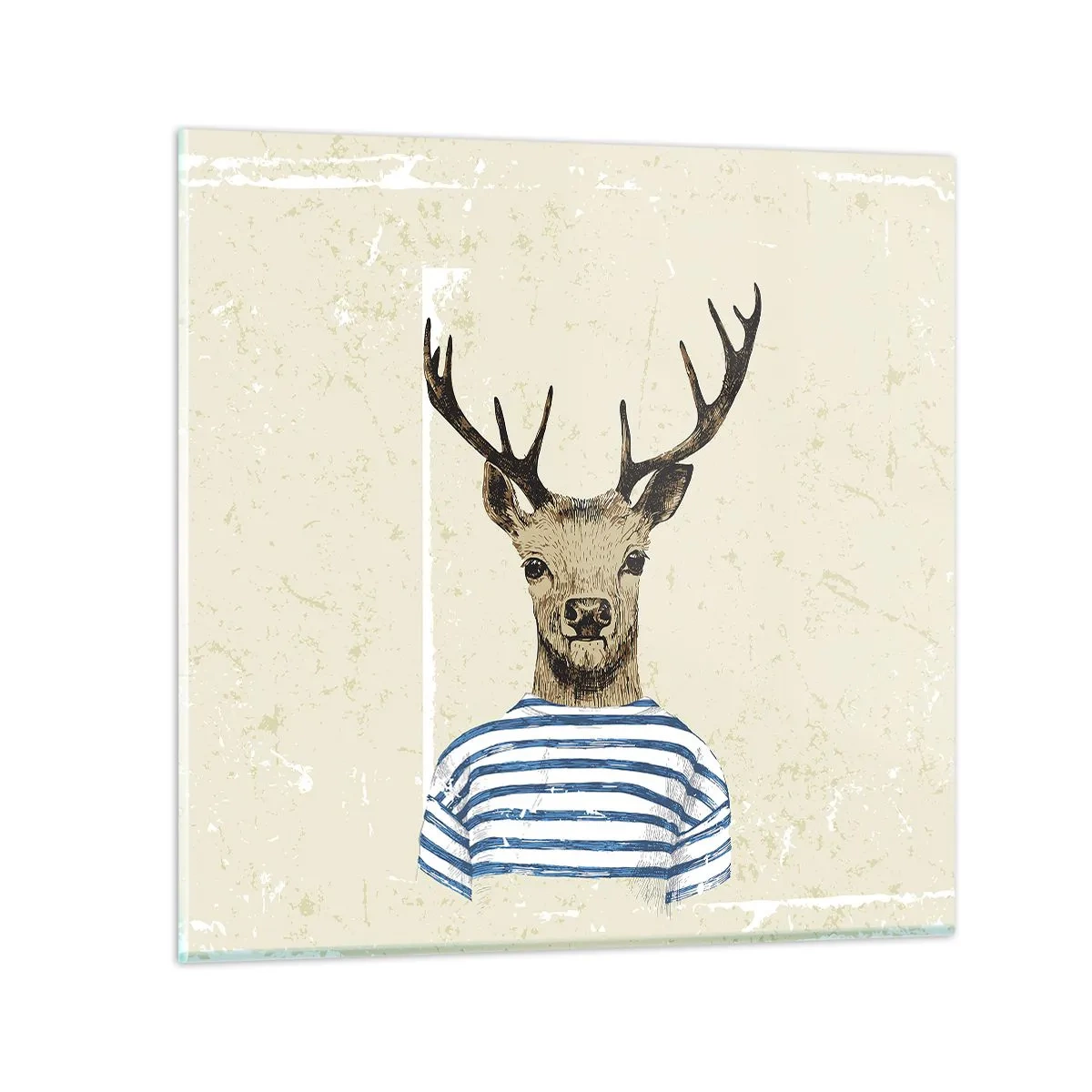 Obraz na skle - Pretože mám rád pruhované košele! - 70x70 cm