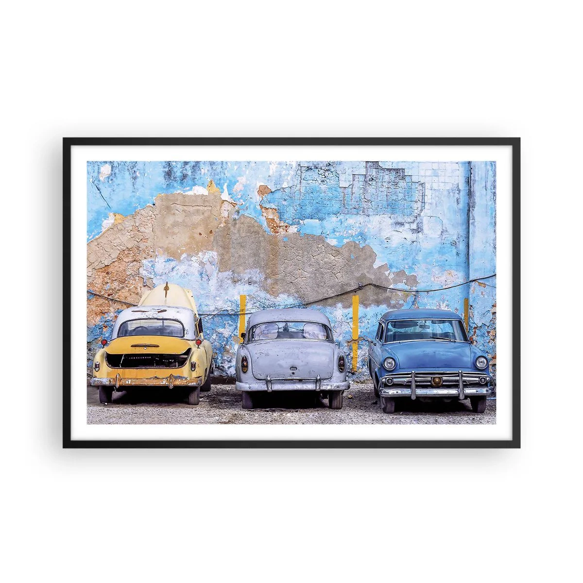 Plagát v čiernom ráme - Stretnutie veteránov - 91x61 cm