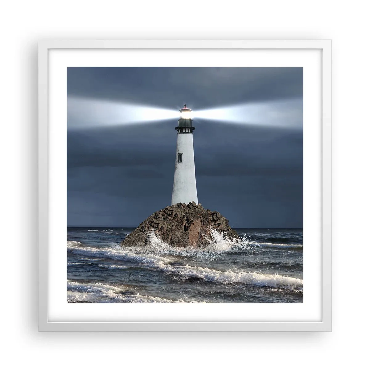 Plagát v bielom ráme - Tu…tu…tuná! - 50x50 cm