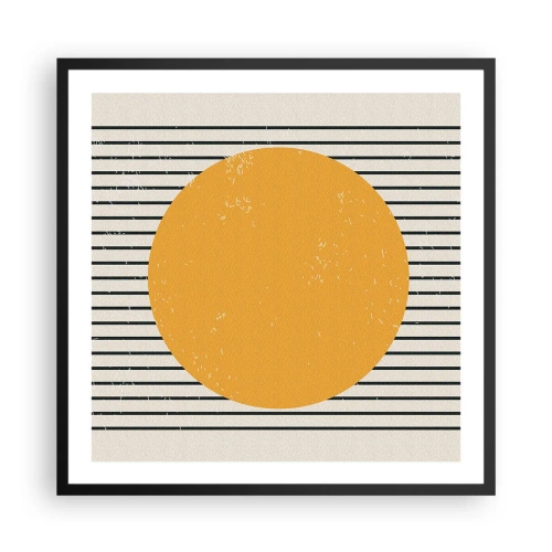Plagát v čiernom ráme - Sila jednoduchosti - 60x60 cm