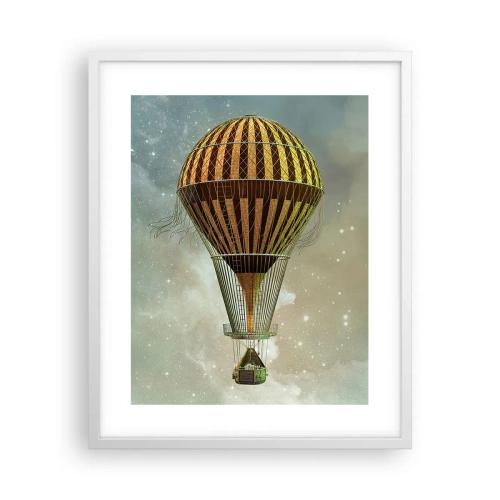 Plagát v bielom ráme - Priekopnícke lety - 40x50 cm