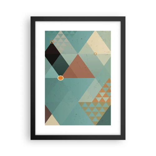 Plagát v čiernom ráme - Jednota mnohosti, mnohosť jednoty - 30x40 cm