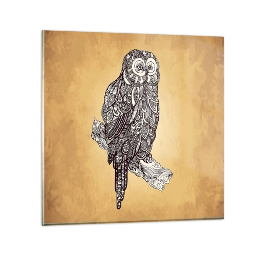 Obraz na skle - Majstrovské ornamenty múdrosti - 40x40 cm