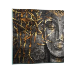 Obraz na skle - Pocíťte pokoj - 50x50 cm