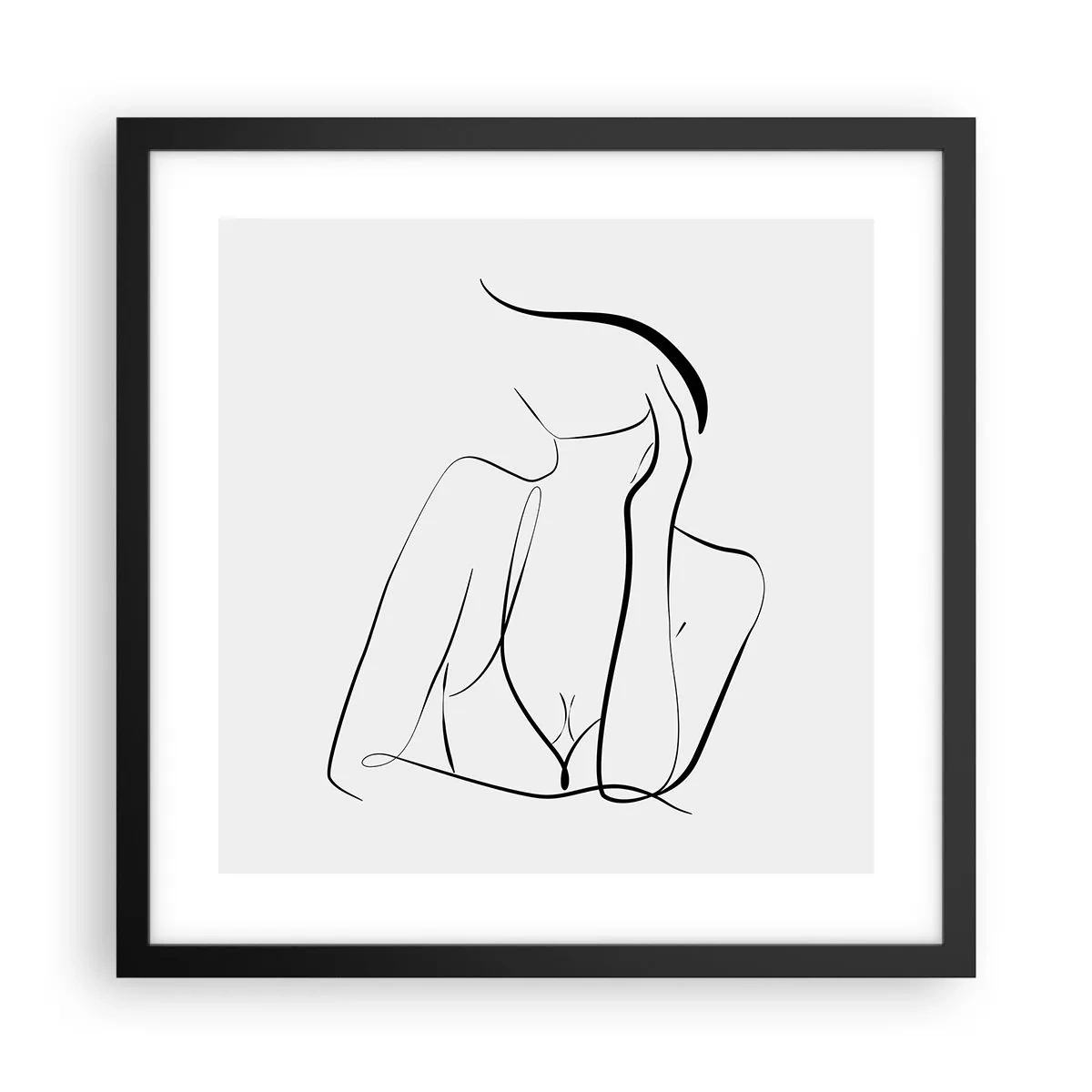 Plagát v čiernom ráme - Na vlne snov - 40x40 cm