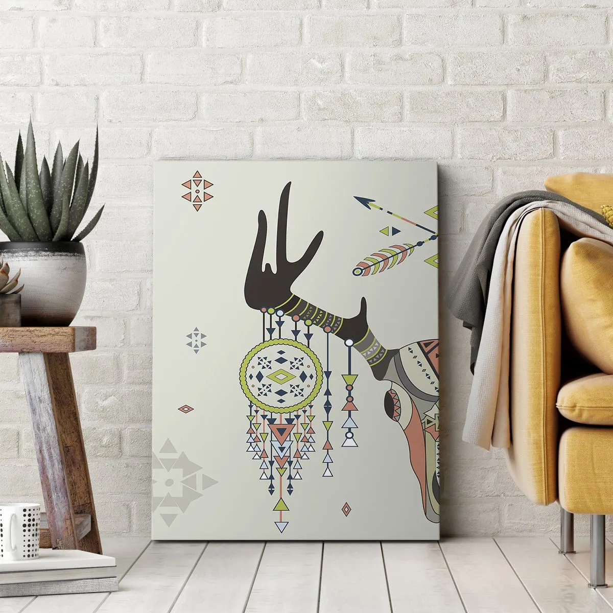 Obraz na plátne - Trofej indiánskeho lovca - 50x70 cm
