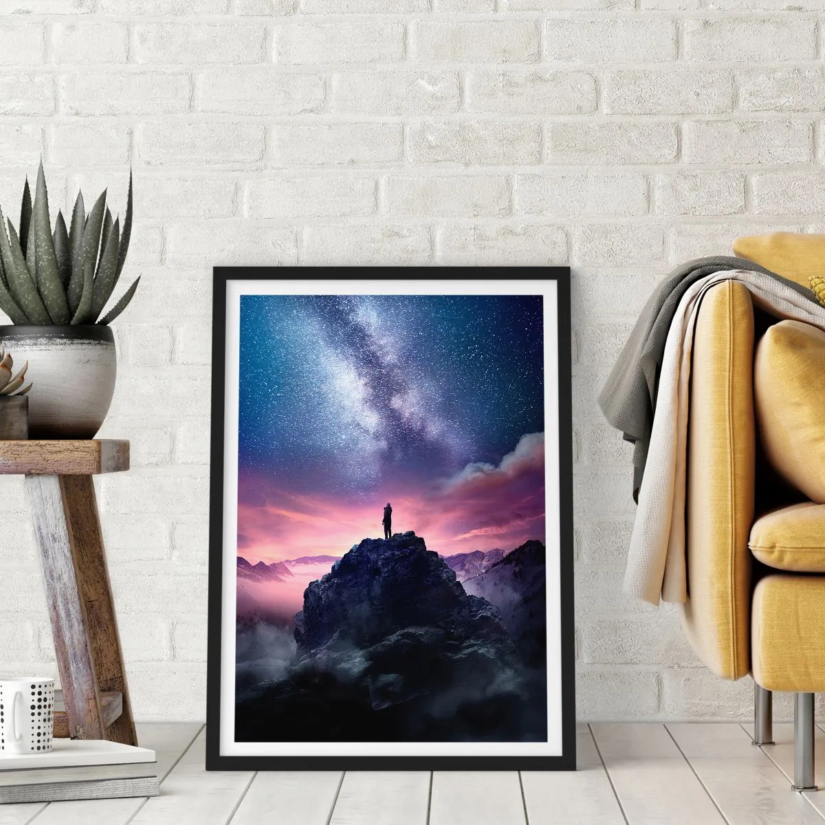 Plagát v čiernom ráme - A pocítil život - 61x91 cm
