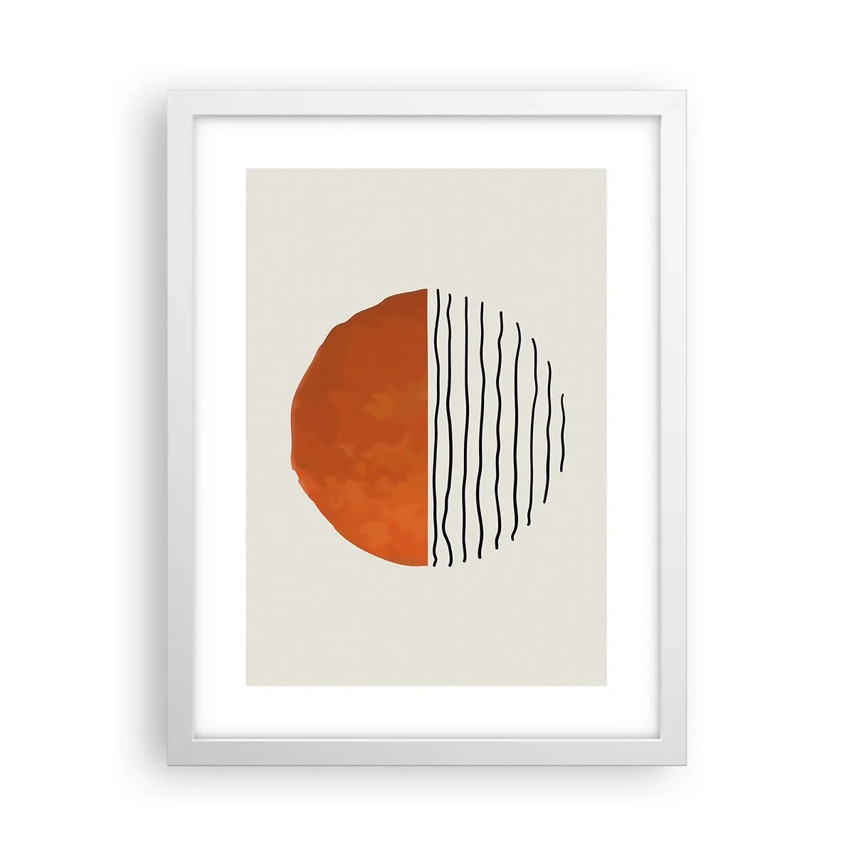 Plagát v bielom ráme - V japonskej atmosfére - 30x40 cm