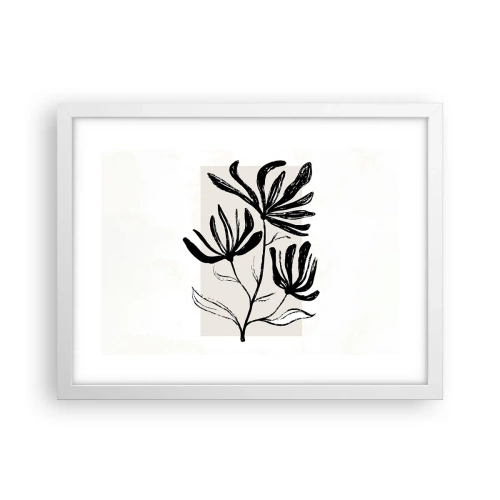 Plagát v bielom ráme - Náčrtok pre herbár - 40x30 cm