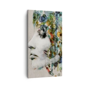 Obraz na plátne - Vynorila sa zo šedej - 45x80 cm