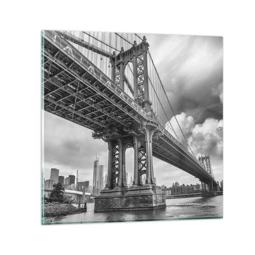 Obraz na skle - Do srdca mesta - 50x50 cm