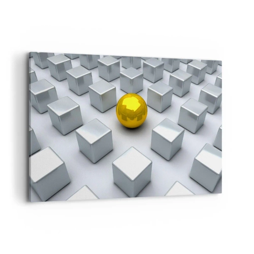 Obraz na plátne - Prečo ja? Geometrická kompozícia - 120x80 cm