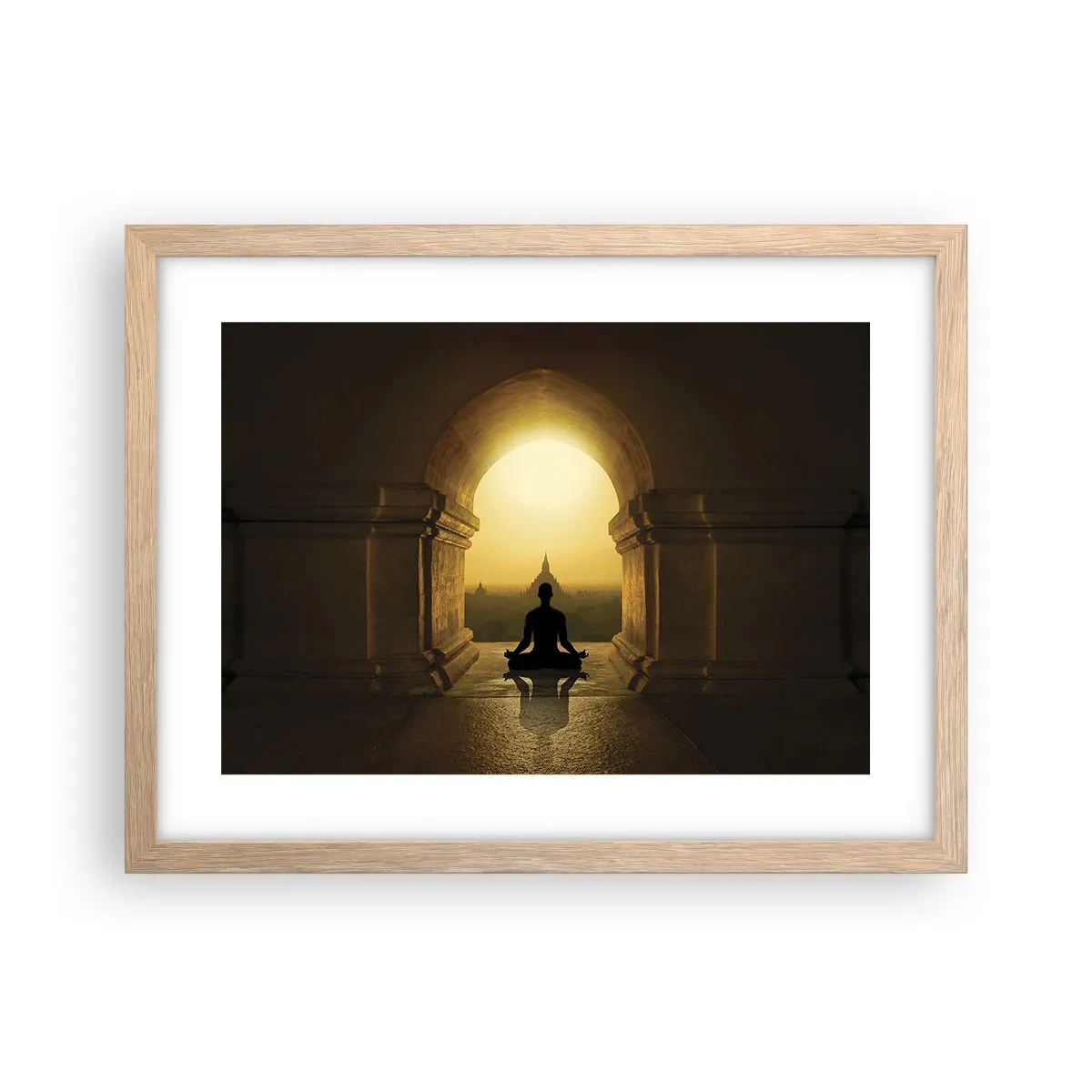 Plagát v ráme zo svetlého duba - Plná harmónia - 40x30 cm