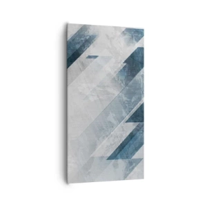 Obraz na plátne - Priestorová kompozícia – pohyb šedej - 65x120 cm