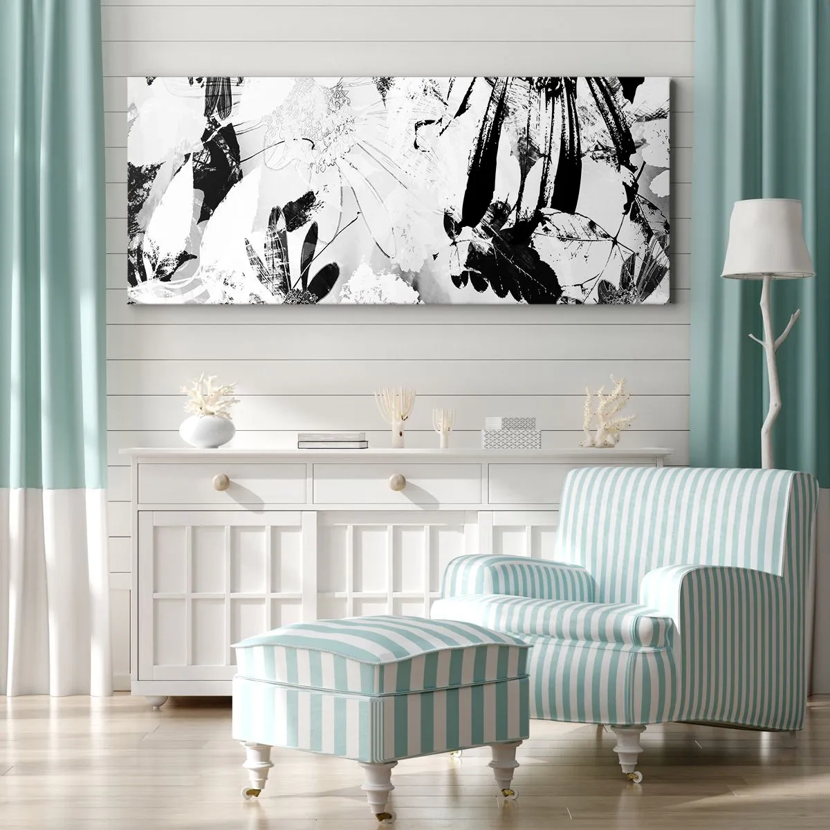 Obraz na plátne - Jeseň v negatíve - 120x50 cm