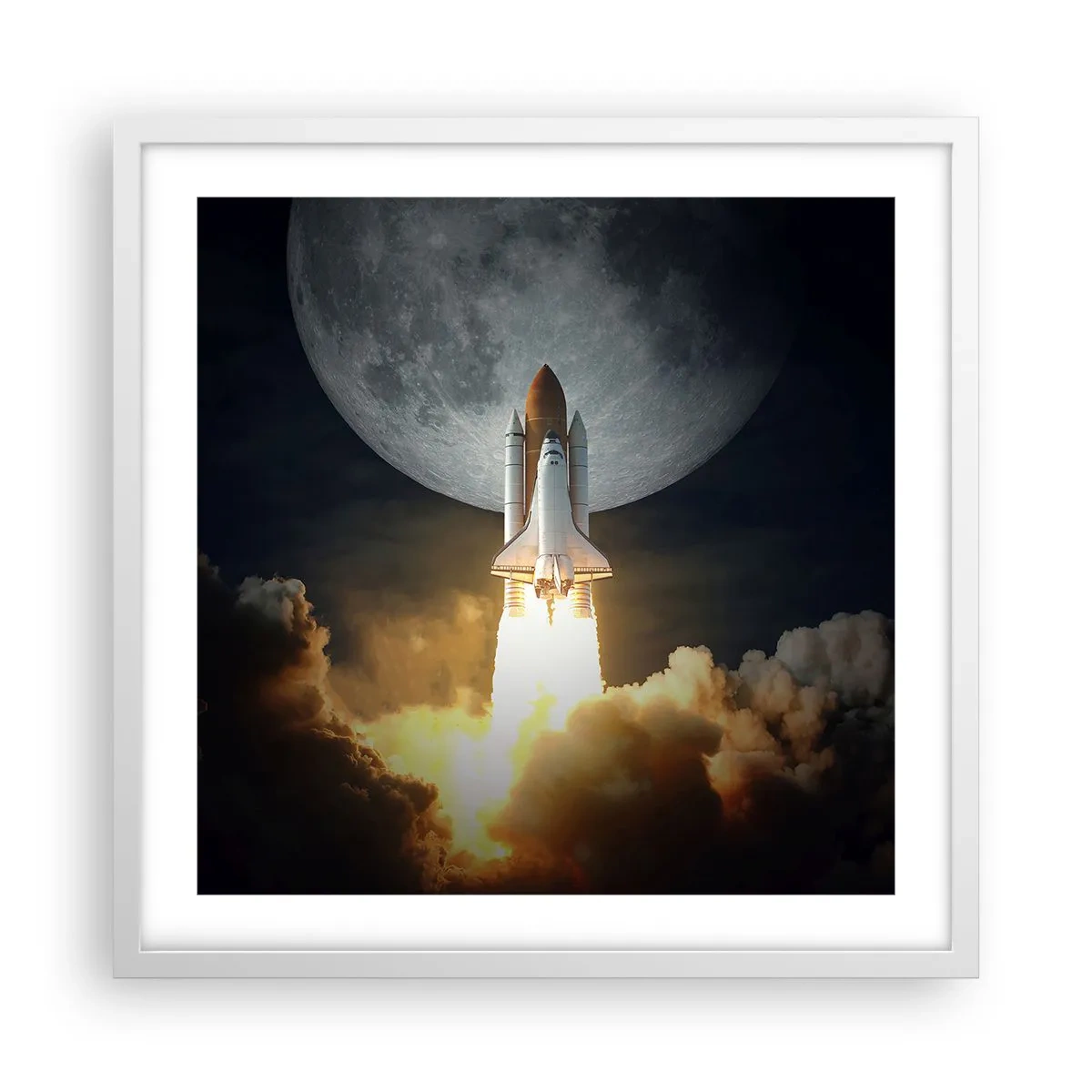 Plagát v bielom ráme - Začiatok nadprirodzeného dobrodružstva - 50x50 cm