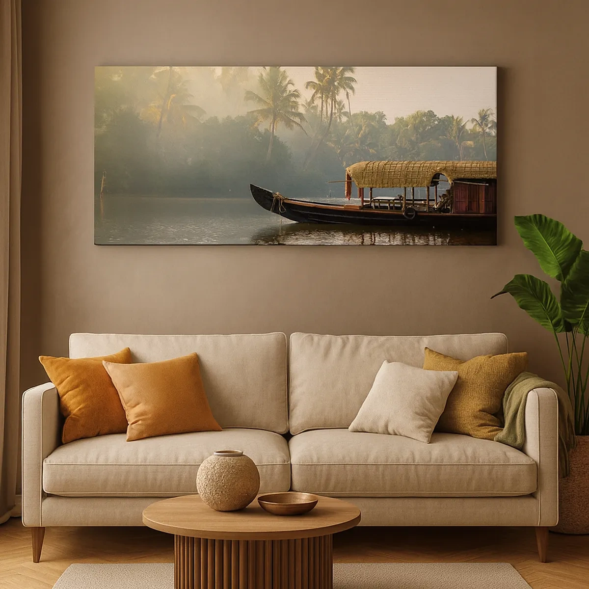 Obraz na plátne - Dom na rieke - 30x30 cm