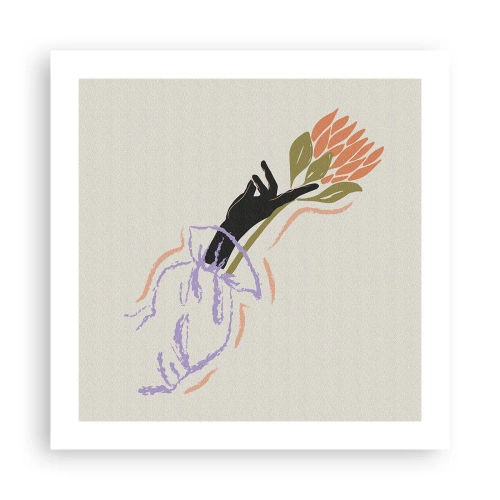 Plagát - Sesterský dotyk - 50x50 cm