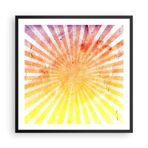 Plagát v čiernom ráme - Východy a západy - 60x60 cm