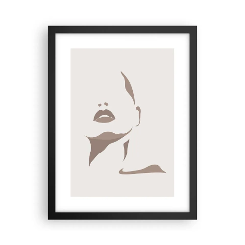 Plagát v čiernom ráme - Stvorená zo svetla a tieňa - 30x40 cm