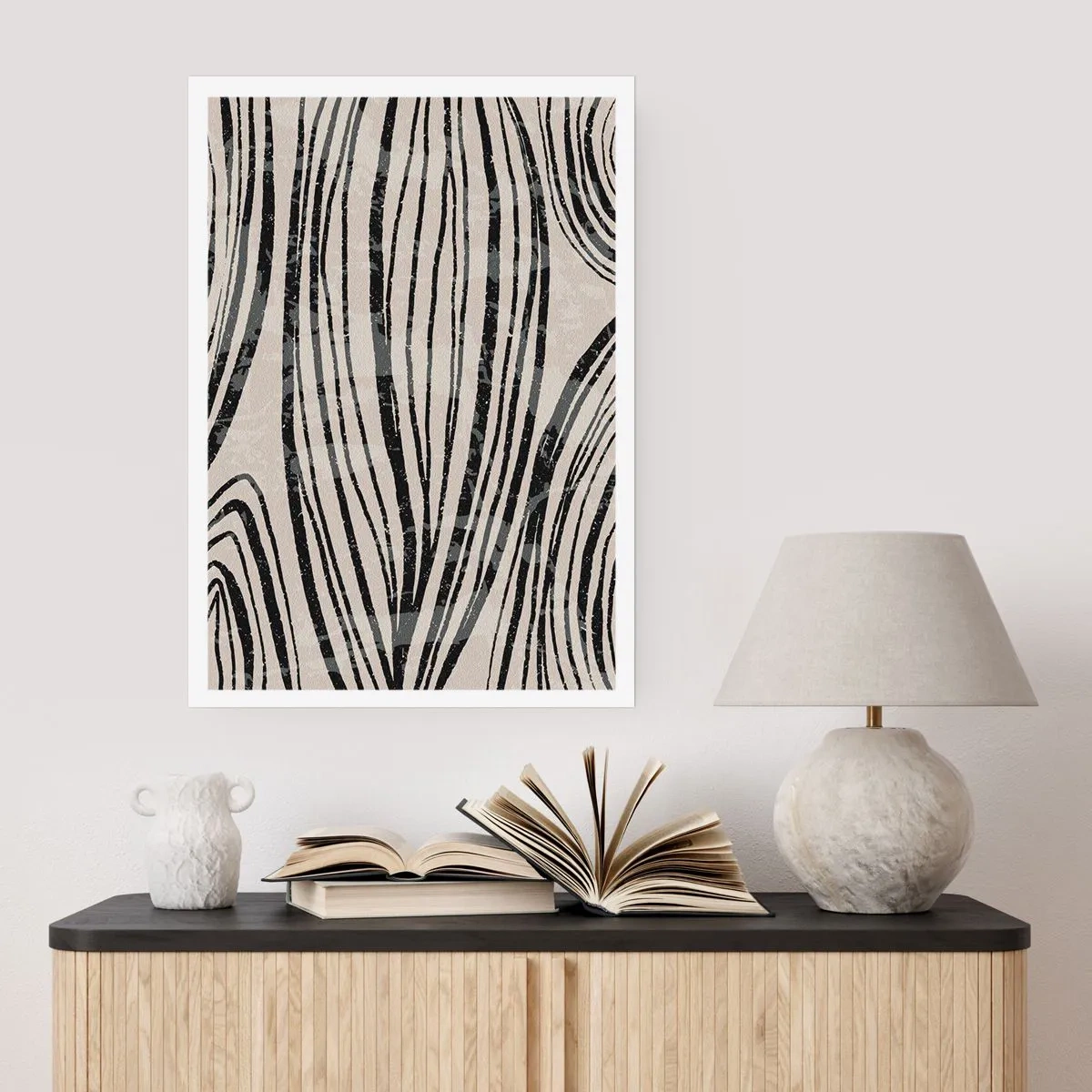 Plagát - Močiar s líniami - 40x50 cm