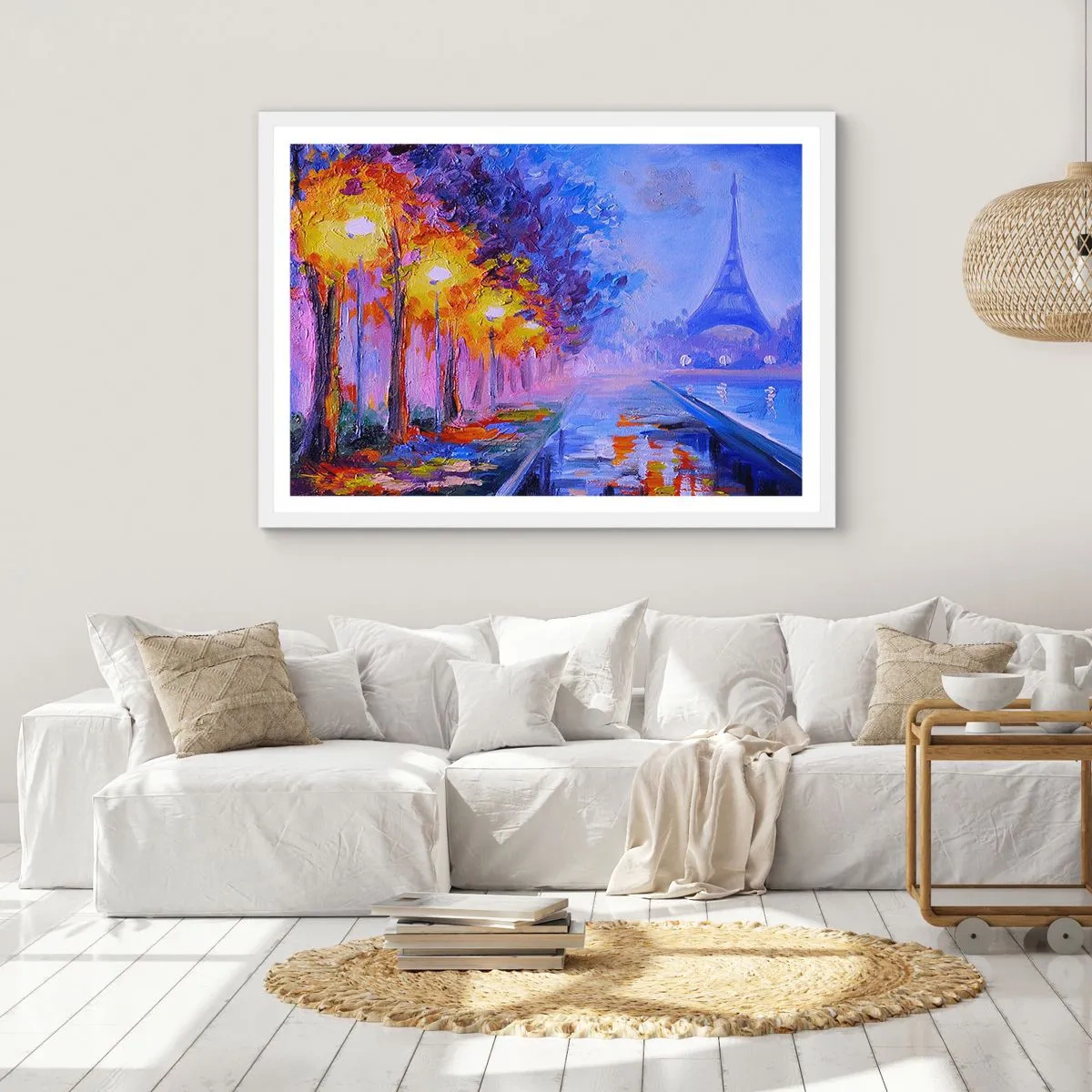 Plagát v bielom ráme - Prechádzka snov - 50x40 cm