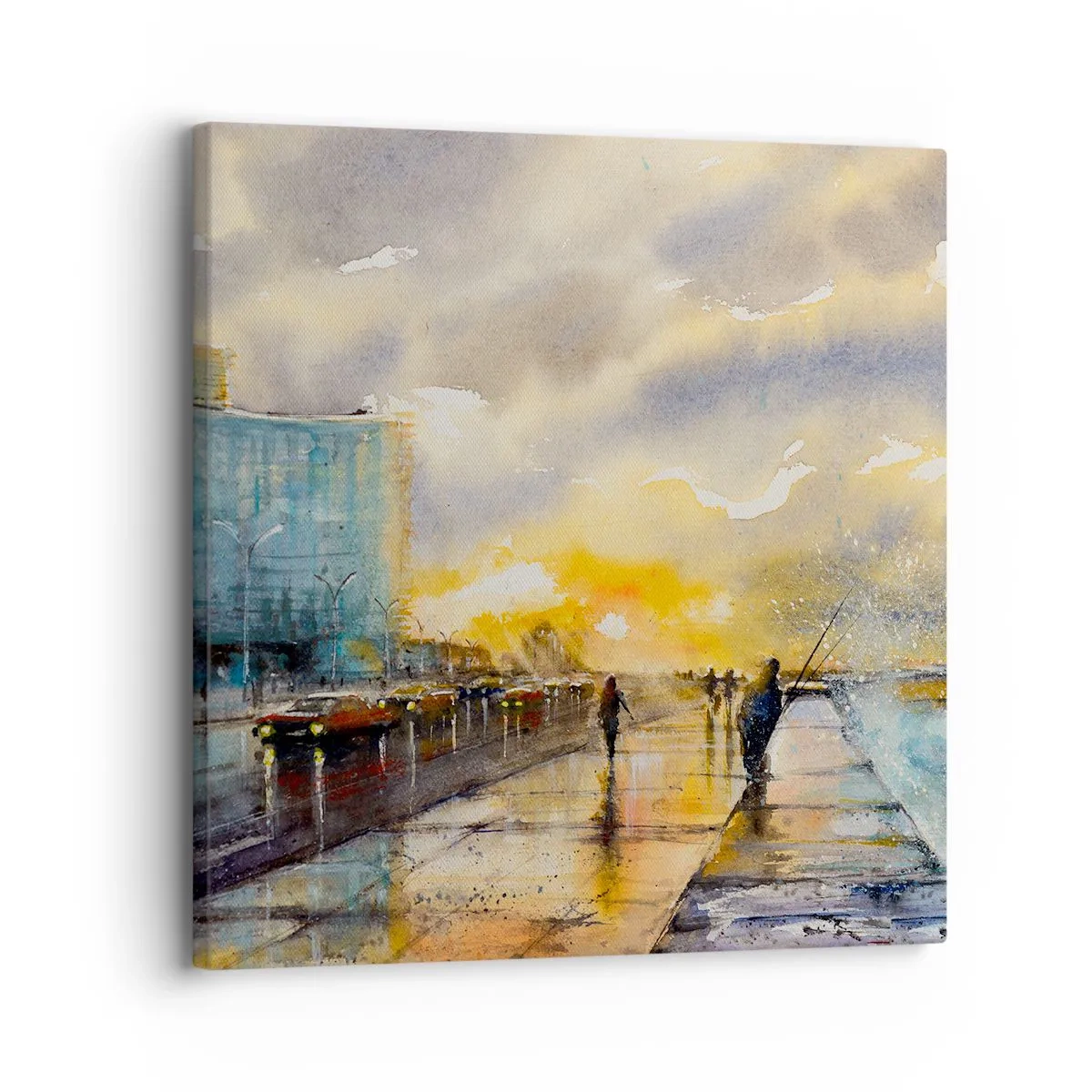 Obraz na plátne - Život na pobreží - 30x30 cm
