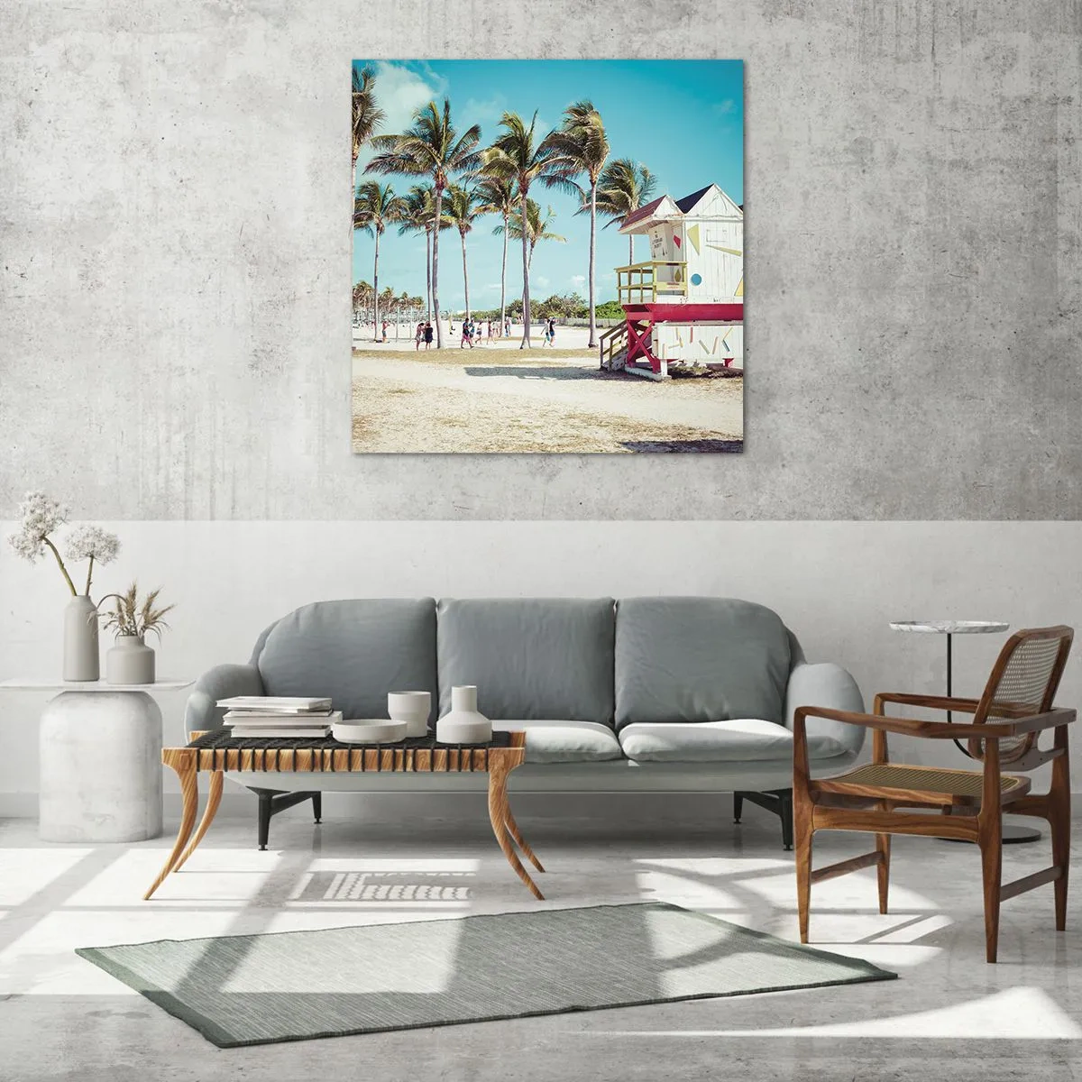 Obraz na skle - Čaká ťa krásny deň - 40x40 cm