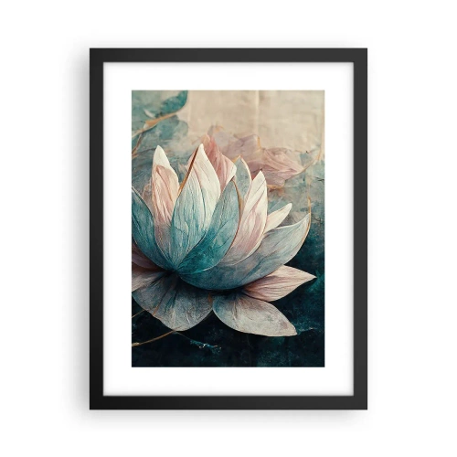 Plagát v čiernom ráme - Hviezdy a jazero - 30x40 cm