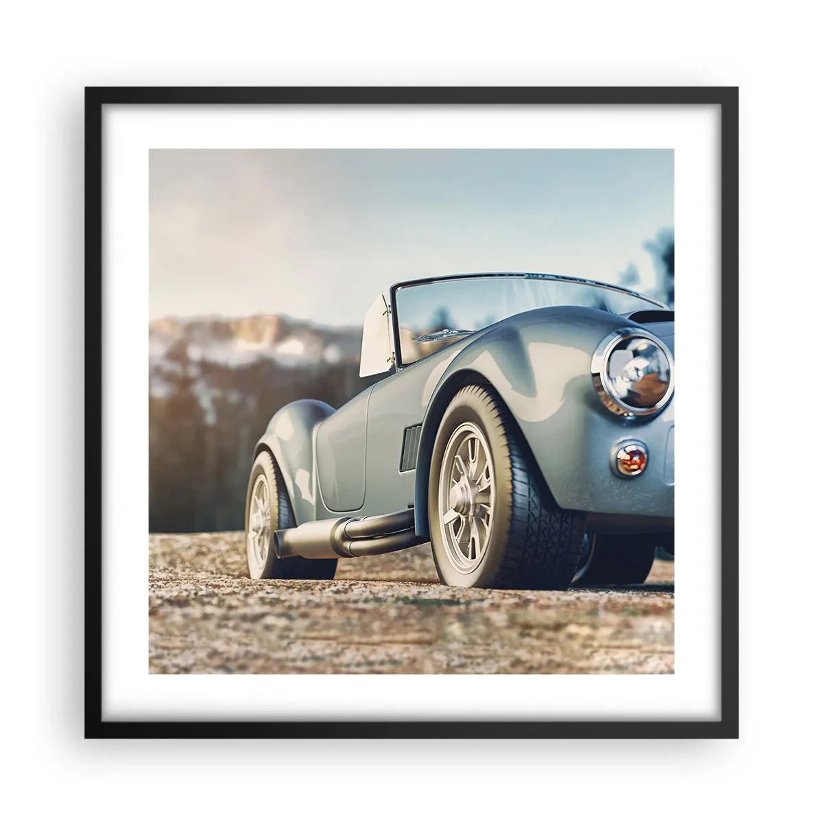 Plagát v čiernom ráme - Pretože na štýle záleží - 50x50 cm