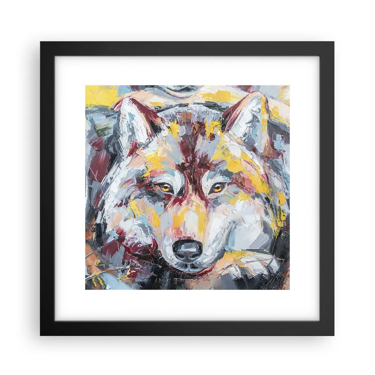 Plagát v čiernom ráme - Pokoj medzi blízkymi - 30x30 cm