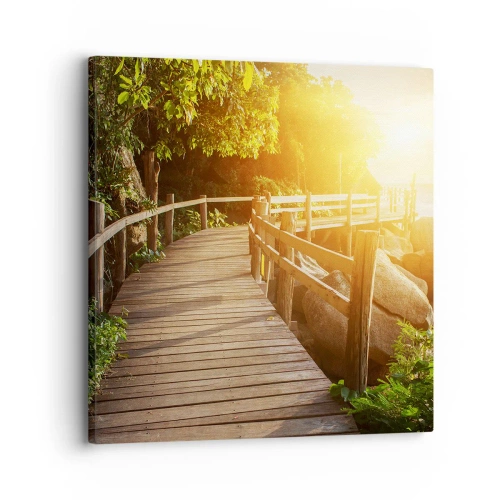 Obraz na plátne - Ďalšia zákruta, ďalšie zázraky - 30x30 cm