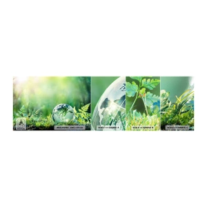 Vzorka Fototapeta Standard Eco - Zelená planéta - Abstrakcia, Fern, Príroda - 100x30 cm