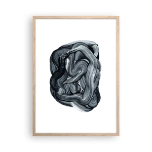 Plagát v ráme zo svetlého duba - Nie je to tak jednoduché - 50x70 cm