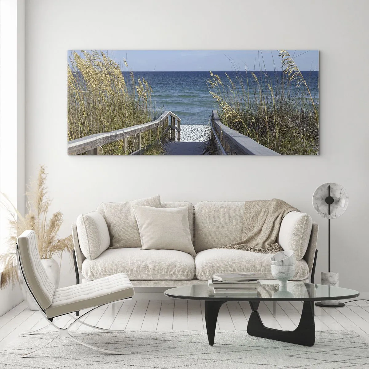 Obraz na skle - Na slnku, vo vetre - 100x40 cm
