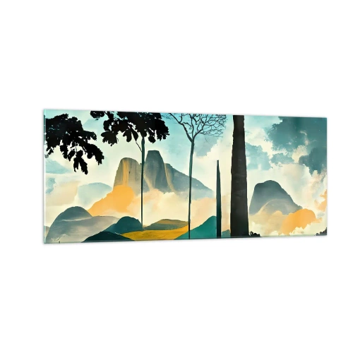 Obraz na skle - Vyššie a vyššie - 100x40 cm