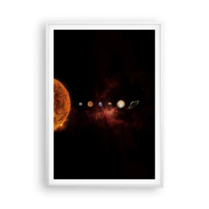 Plagát v bielom ráme - Naša štvrť - 70x100 cm