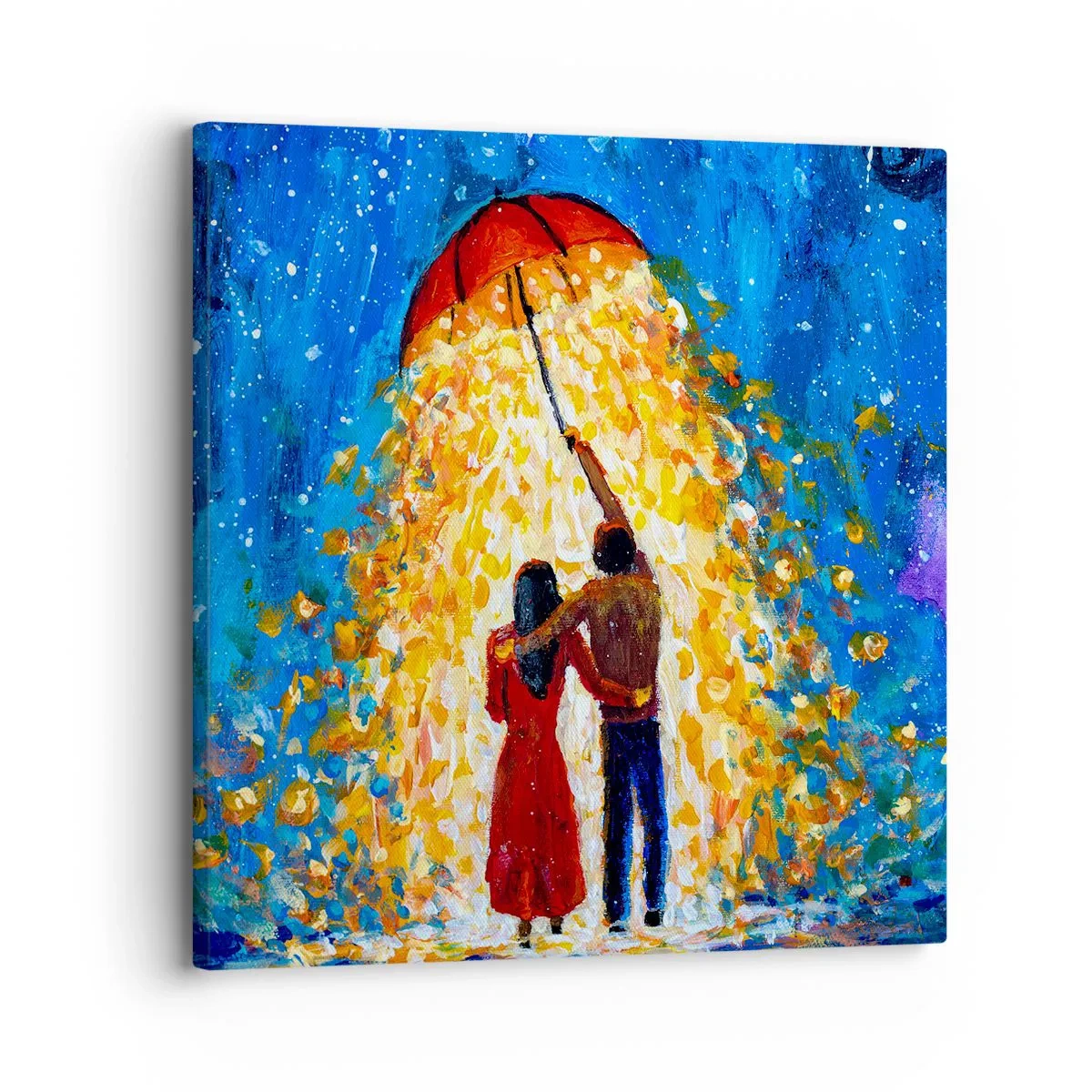 Obraz na plátne - Mágia daždivého večera? - 30x30 cm