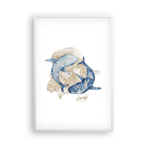 Plagát v bielom ráme - Priateľstvo alebo láska? - 61x91 cm