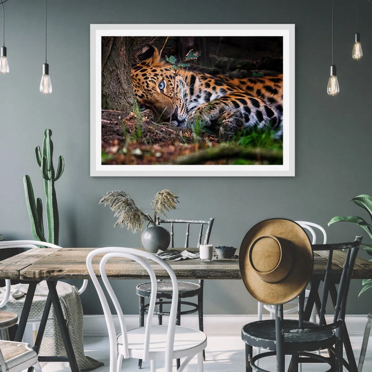 Plagát v bielom ráme - Ver mi - 100x70 cm