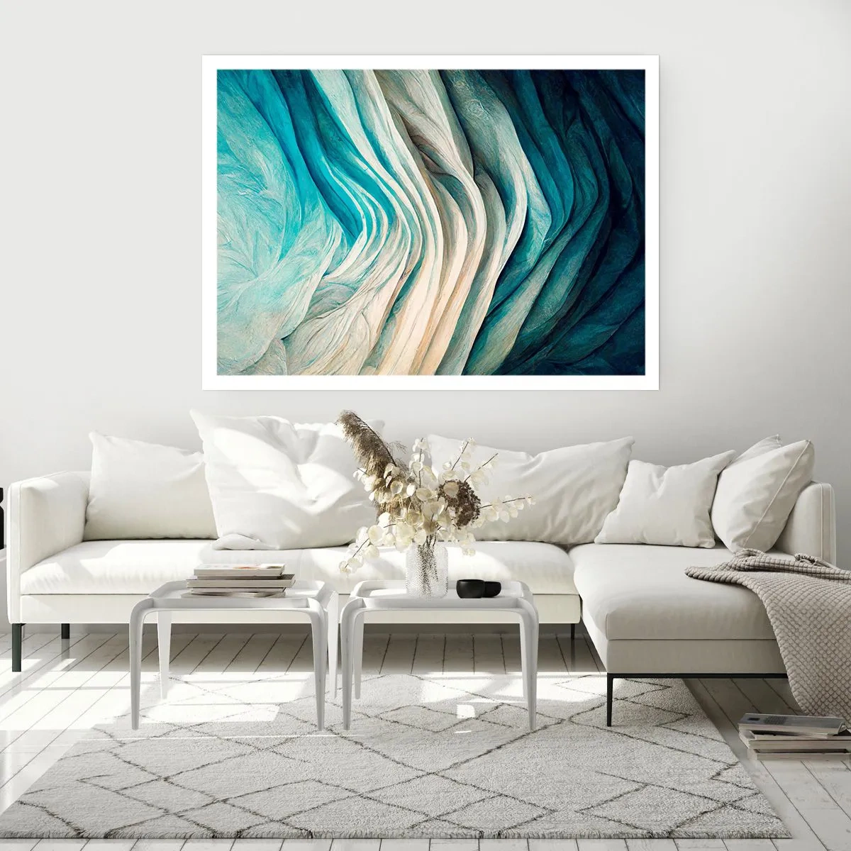 Plagát - Modrá neukojiteľnosť - 40x30 cm