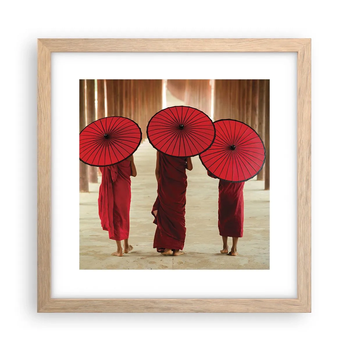 Plagát v ráme zo svetlého duba - Na ceste do Čistej ríše - 30x30 cm