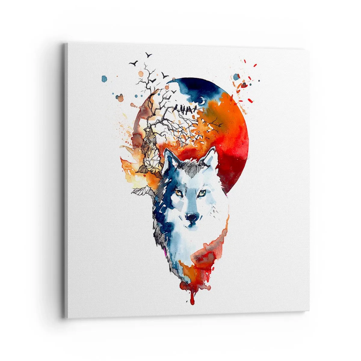 Obraz na plátne - Nosom na skle - 70x70 cm