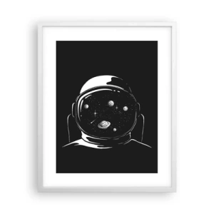 Plagát v bielom ráme - Skvelý výhľad - 40x50 cm