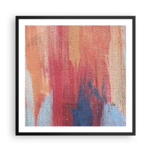 Plagát v čiernom ráme - Stekať dúhou - 60x60 cm