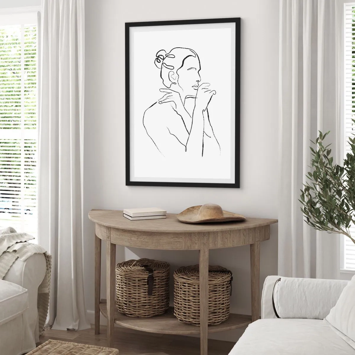 Plagát v čiernom ráme - Akt: zmyselné tajomstvo - 30x40 cm