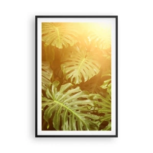 Plagát v čiernom ráme - Vstúpiť do zelene… - 61x91 cm