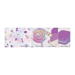 Vzorka fototapety Premium Canvas - Aby boli každý deň narodeniny - Pre deti, Candy, Lízatko - 100x30 cm