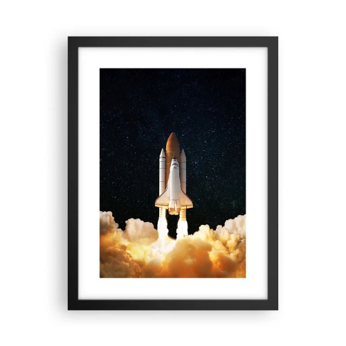 Plagát v čiernom ráme - Ad astra! - 30x40 cm