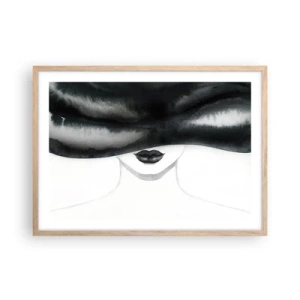 Plagát v ráme zo svetlého duba - Zmyselná záhada - 70x50 cm